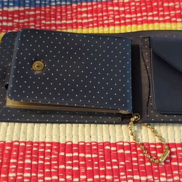 Vintage Blue and white polka dot wallet - Picture 4 of 8